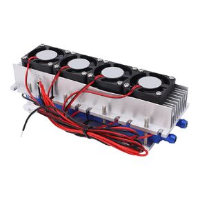 Peltier Cooler Water Cooling Block 12V 4 Chip Tec1-12706 DIY Thermoelectric Cooler Refrigeration Cooling Device