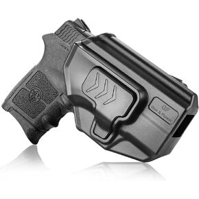 Bodyguard 380 Holster, Fit Smith & Wesson Bodyguard 380/Bodyguard 380 with Red Laser(Not for Green Laser). OWB Paddle Holster,Adjustable Cant/Index Finger Release System,Right Hand