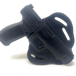 Cardini Leather Premium OWB Leather Holster | for Glock 24 Holster, Canik TP9SFX Holster, Sig P220 Carry Holster, Springfield XD 5 Holster, for Beretta 92A1, 92FS
