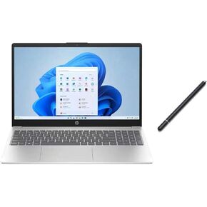 HP 15.6" HD Touch Screen Laptop | Intel Core i5-1235U | Intel Iris Xe Graphic | HDMI| Silver | 8GB RAM | 512GB SSD | Windows 11 S | Bundle with Stylus Pen