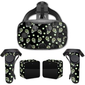 MightySkins Skin Compatible with HTC Vive Full Coverage - Nighttime Skulls | Protective, Durable, and Unique Vinyl Decal wrap Cover | Easy to Apply, Remove, and Change Styles | Made in The USA