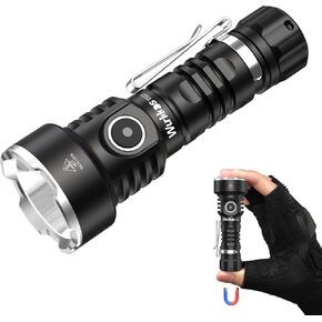 Wurkkos TS12 SFT25R Mini Flashlight Rechargeable,1350 High Lumens Pocket Flashlight, Super Bright Small LED Flash Light, IP68 Waterproof EDC Flashlight for Camping, Outdoors, Emergency