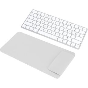 Keyboard Case, PU Leather Keyboard Sleeve Bag Case Suitable for Magic Keyboard 2, Not Included Keyboard, 30x14x1cm (White)