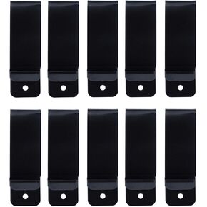 10 pcs Kydex Gun Holster and Sheath Belt Clips,Replacement High Carbon Steel Clip Holders for Holsters, Sheaths