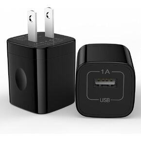 USB Charger Block,5V 1A Power Adapter Fast Charging Cube Box Single Port Android Phone USB Plug Adapter for Wall Outlet for iPhone 16 Pro Max/16 Plus/16/15/14/13,Samsung Galaxy S25 Ultra/S24/S23/S22