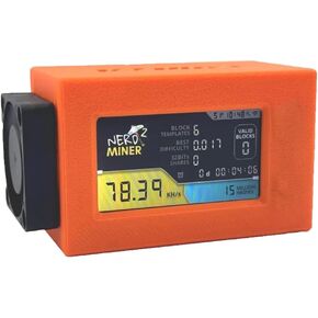 NerdMiner V2pro 78KH/s Mini Lottery BTC Miner Solo Miner Win 6.25 BTC with Fan BTC Table Gadget