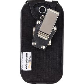 Ballistic Nylon Fitted Case with 4 Position Belt Clip Compatible with CAT S48C