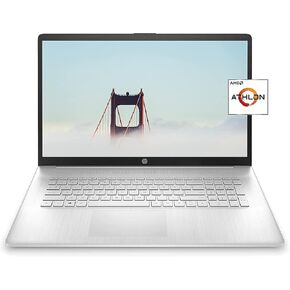 HP 2021 17-CP000 Laptop 17.3" HD+ 1600 x 900 LED-Backlit AMD Athlon Silver 3050U 2-Core 32GB DDR4 2TB SSD Wi-Fi 6 Windows 11 Home Bluetooth 5.2 720p HD Camera Fullsize Keyboard with Numpad