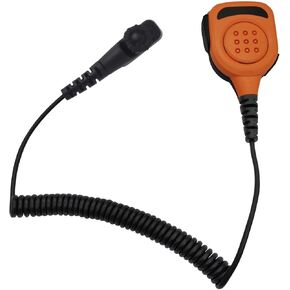 Radio Mike Mic Speaker Microphone for hytera hp 702 pd750(IP65 Waterproof,Orange)