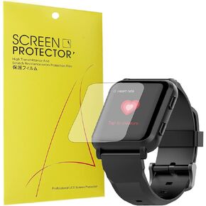 متوافق مع حامي الشاشة 3Plus Vibe Plus ، [6 Pack] تغطية كاملة TPU Clear Film متوافقة مع 3Plus Vibe Plus/Vibe+ Smartwatch (6 حزمة)