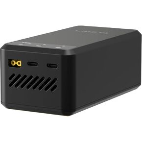 200W Multi-Port Charger, Compact and Portable Size, 24V DC Port and 200W USB-C Ports, Dual-Channel Charging, Silent Operation for Rapid Cooling, Integrated Multi-Protection
