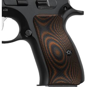 Cool Hand G10 Grips for CZ 75/85 Compact, CZ P-01, P100, C100, Tristar T100, CZ PCR, CZ 75 D, Black Gun Grips Screws Included, Palm Swell Back Style
