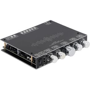 Yunir Bluetooth Amplifier Board,BT 5.1 2.1 Channel 350W 220W X 2 AUX USB Input Treble Bass Control Power Amplifier Module for DIY Speakers Board