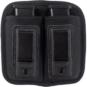 Depring Universal Handgun Magazine Pouch Inside The Waistband Double Mag Holster for Concealed Carry Soft IWB Tool Holder