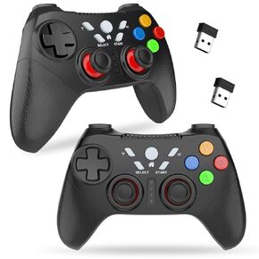Toopone Wireless Controller for PS4 Console/Pro/Slim 6-Auxis Motion Sensor ، وظيفة التوربو المزدوجة الاهتزاز ، Gamepad Bowstick لـ PS-4