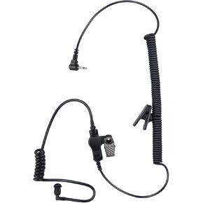 2.5mm Listen Only Earpiece Headset for Harris XL 200 XL200 XL-200 Shoulder Mic (Black Tube)