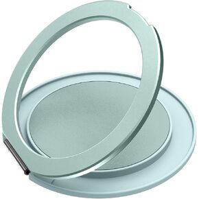 Cell Phone Ring Holder Stand [Compatible with MagSafe], Cell Phone Accessories Metal Matte Ring Holder, Magnetic Phone Grip for Phones and Cases - Sky Blue