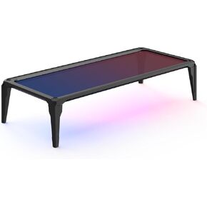 RGB Gaming Desktop Stand,Desk Stand for Monitor Arm,Gaming Setup Accessories Desktop Stand for Gaming Room Decoration,Black.