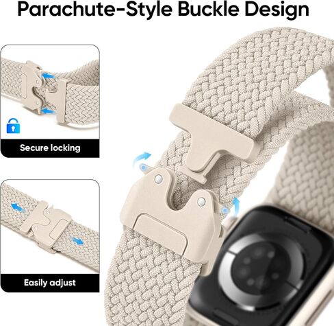 Braided Stretchy Solo Loop Compatible with Apple Watch Band 46mm 45mm 44mm 42mm 49mm for Men Women, Elastic Sport Nylon Strap Wristband with Sliding Buckle for iWatch Series 10 9 8 7 6 5 4 3 Ultra SE in Saudi Arabia