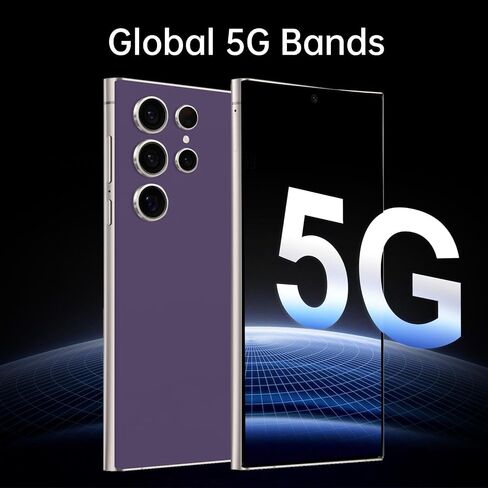 I24 Ultra 5G Unlocked Phones, 8+256GB Android13 Smartphone Battery 6800mAh 6.8" HD Screen Unlocked Cell Phone,48MP+108MP Camera/Built in Pen/Dual SIM/Fingerprint Lock/Face (Green) (Purple) in Saudi Arabia