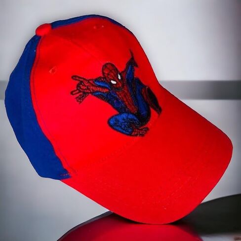 GIFTPLAY! Kids Boys Superhero Baseball Cap Hat & Flash Light Luminous Digital Quartz Watch Time & Polarized Sport Sunglasses Theme: Spiderman Acccesories Gift Set 3 Pcs Red and Blue, Red and Blue, 6 in Kuwait