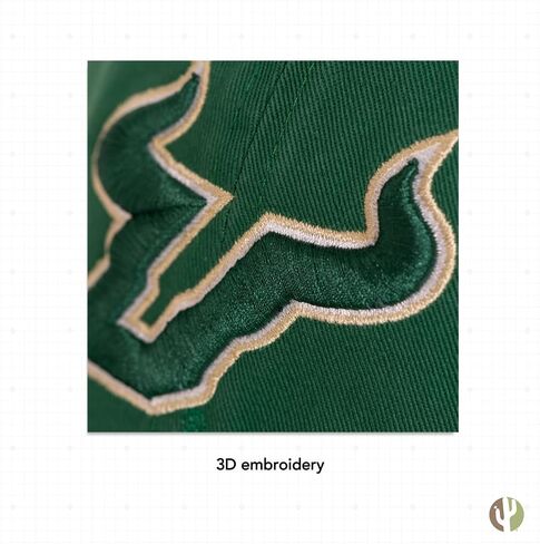 Desert Cactus University of South Florida Baseball Hat USF Bulls Brimmed Embroirderd Cap Adjustable Cloth Strap Adult (Style B) Tan in Saudi Arabia