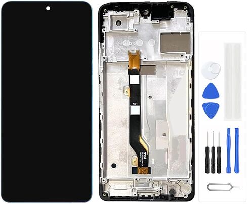 شاشة LCD لـ TEC-NO POVA 5 POVA5 LH7N بديل LCD Display Displizer Assembly (مع إطار أسود) in Saudi Arabia