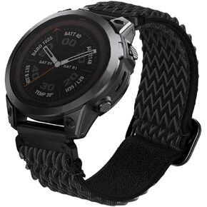 Abanen Upgraded Quick Fit 22mm Elastic Band for Garmin Fenix 7 / Fenix 6 / Fenix 5, Soft Stretchy Loop Nylon Wristband Strap for Garmin epix Pro 47mm,Forerunner 965/955