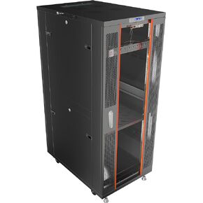 Sysracks Server Rack Network Cabinet 42U Locking Deep Server Cabinet 39-Inch Depth Floor Network Rack on Wheels’ Portable Computer Cabinet - 4 X Fans - Thermostat - PDU - LCD Screen - Sensor - Shelf