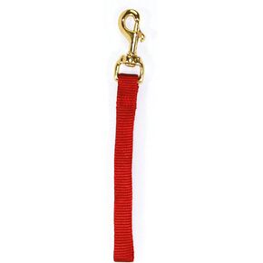 Hamilton Pet & Equine Hamilton Nylon Goat Lead with Brass Snap, 3/4 by 7-Inch, Red