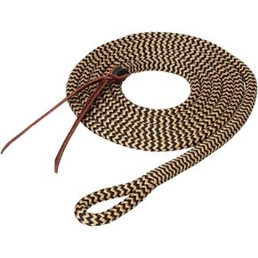 Weaver Leather Silvertip Yacht Braid Lead Black/Tan, 9/16" x 12'