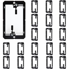 20 Pack Single Gang Low Voltage Mounting Bracket, Wall Plate Cable Pass Through, Multipurpose Drywall Mounting Wall Plate Bracket in Kuwait