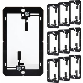 20 Pack Single Gang Low Voltage Mounting Bracket, Wall Plate Cable Pass Through, Multipurpose Drywall Mounting Wall Plate Bracket