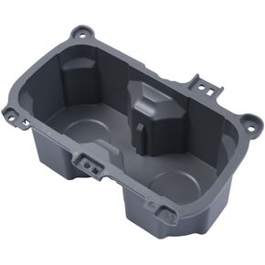 AJT DESIGN Oversized Cup Holder for Toyota Tacoma (2016-2023) | ABS Plastic Cup Holder Replacement for Tacoma - Black | Oversized Cup Holder for Vessel Diameter of 3.65" | Made in USA
