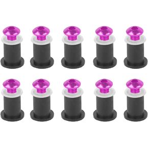 Worldmotop M5 15MM Windshield Screws Fairing Bolts Kit Screws for Motorcycle Windscreen Bolts Fairing Fasteners Windshield(black)