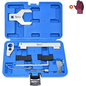 9PCS Engine Camshaft Alignment Locking Timing Tool Kit with Water Pump Wrench, Compatible with Chevrolet Cruze Aveo Alfa Romeo 16V 1.6 1.8