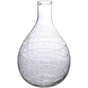 إبريق زجاجي مستصلح مستدير منفوخ يدويًا من Creative Co-Op، شفاف in Kuwait