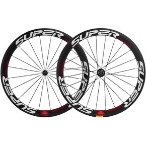 Superteam 50mm Clincher Wheelset 700c 23mm Width Cycling Racing Road Carbon Wheel Decal