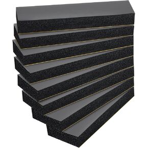 8 Pcs Garage Wall Protector Garage Car Door Protector Car Bumper Protector Anti Collision Garage Wall Guard Self Adhesive EVA Foam Garage Pole Padding for Warehouse Parking, 11.81 x 3.94 x 1.18 Inch