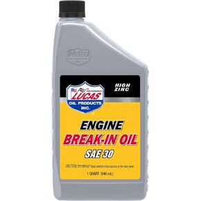 Lucas Oil LUC10630 10630 30W Petroleum Break-In Oil - 1 Quart Bottle
