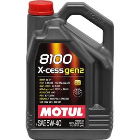 MOTUL 8100 X-CESS GEN2 5W-40 5 Liter Premium Engine Oil 100% Synthetic