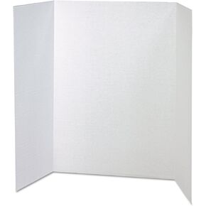 Pacon Lightweight Display Board, White (37634) (Pack of 4)
