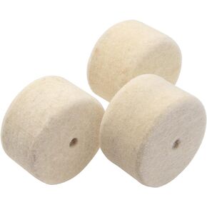 3Pcs Yootones Drum Pedal Beater Felt Pads Mallet Hammer Head Felts Pads Compatible with Percussion Accessory