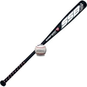 SweetSpot Senior 34 | Plastic Bat and Ball Combo Set | 34" Length | Backyard Baseball Set for Youth, Kids, Teens, and Adults
