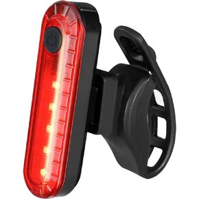 Hakea Volcano Super Bright LED Rear Bike Light - USB Rechargeable Bicycle Light - Mount Cycle Light- Red Taillight - Waterproof- High Lumens Cycling Light- 4 Modes Selection - up to 12 Hours Battery
