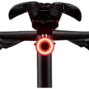 ROCKBROS Smart Bike Tail Light IPX7 Waterproof Break Sensing Rear Bike Light, Auto On/Off Rechargeable Bicycle Rear Light Bright