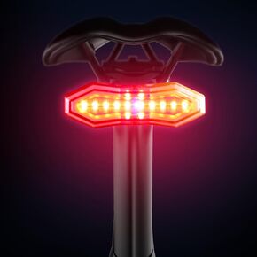 Bike Turn Signals,Bright Bicycle Turn Signals Front Back IPX5 Waterproof Wireless Remote Control Rear Bike Light USB Rechargeable LED Bike Flashlight for Mountain Bike,Bicycle,Scooter