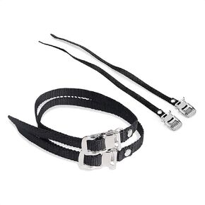 1 Pair Bike Pedal Toe Straps, Foot Pedal Universal Replacement Parts for Bicycle or Excersise Stationary Bikes