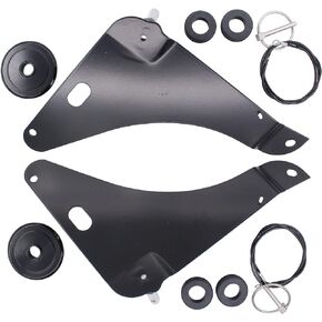 MOTOKU Black Hood Pin kit for Dodge Challenger 2008-2022