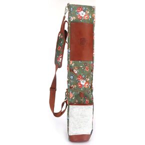 TOURBON Canvas Golf Bag for Women Driving Range Travel Course Club Carry Case